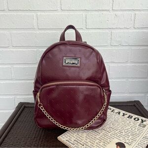 Playboy Burgundy backpack 🖤